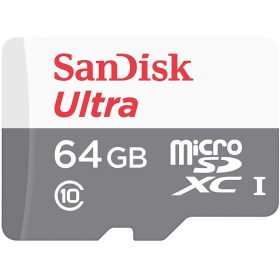 Карта памяти SanDisk 64GB microSD class 10 Ultra Light