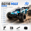 Машинка на радиоуправлении ZLL SG116 MAX 1:16 4WD до 80 км/ч, дрифт RC автомобиль, радиоуправляемая машинка с полным приводом, LED подсветкой, 2.4GHz, 2 комплектами колес