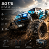 Радиоуправляемая машинка ZLL SG116 MAX 1:16 4WD дрифт автомобиль до 80 км/ч, RC модель с полным приводом, LED подсветкой и 2 комплектами колес