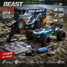 Радиоуправляемая машинка ZLL SG116 MAX 1:16 4WD дрифт автомобиль до 80 км/ч, RC модель с полным приводом, LED подсветкой и 2 комплектами колес