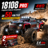 RC машинка 18108 PRO 4WD 1:18, позашляховик 50 км/год, безщіткова радіокерована машина, машинка для бездоріжжя 2 АКБ 