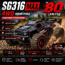 Радиоуправляемая машинка ZLL SG316 MAX 1:16 4WD 70 км/ч — скоростной RC внедорожник, дрифт машинка на пульте