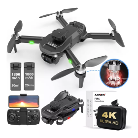 Квадрокоптер F196 з камерою Дрон з 4К HD FPV, БК мотори, до 30 хв. (+1 Акумулятор)