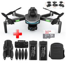 Квадрокоптер дрон с камерой LYZRC L800 PRO 3-осевой подвес 4K HD, GPS, до 1200 м, 60м. полета + 1 аккумулятор