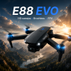 Дрон E88 PRO 4K FPV Brushless - квадрокоптер с камерой Wi-Fi для детей и новичков, Mini Drone с Hover Mode, 2 АКБ, складной корпус