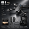 Квадрокоптер E88 PRO с камерой 4K HD FPV — бесщеточный складной дрон Wi-Fi для детей и новичков, Hover Mode, Headless Mode, 2 аккумулятора