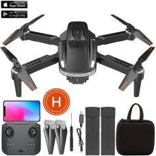 Квадрокоптер K105 Max дрон с камерой, 4K HD FPV, обход помех до 30 мин. + кейс (2 аккумулятора)