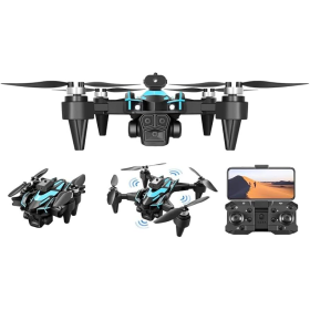 Квадрокоптер K12 MAX Mini Drone, FPV БК мотори 100 м. до 15 хв.  + 1 аккумулятор в подарок