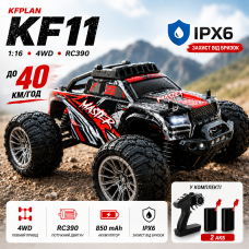 Машинка на радіокеруванні KFPLAN KF11 1:16, 4WD, 2 акумулятори, до 40 км/год, позашляховик монстр-трак, RC джип