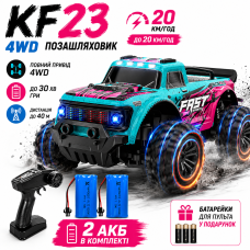 Дитяча машинка на радіокеруванні KF23 1:16 2WD, RC машинка на пульті керування, 2 акумулятори, позашляховик, джип, дрифт, до 20 км/год