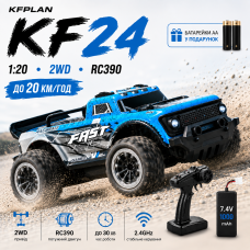 Машинка на радіокеруванні KFPLAN KF24 1:20 2WD дрифт автомобіль RC до 20 км/год LED радіокерована машинка з дрифт колесами 2 АКБ 