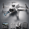 Квадрокоптер L106MAX HD 8K Mini Drone с двойной камерой, бесщеточными моторами, EIS стабилизацией, FPV Wi-Fi, Optical Flow, складной дрон до 200 м, 2 аккумулятора, кейс