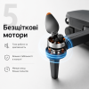 Квадрокоптер L106MAX HD 8K Mini Drone с двойной камерой, бесщеточными моторами, EIS стабилизацией, FPV Wi-Fi, Optical Flow, складной дрон до 200 м, 2 аккумулятора, кейс
