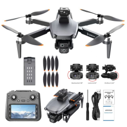 Квадрокоптер LYZRC L600 PRO 2 MAX 4K GPS, 3-осевой подвес, до 3000 м, 30 мин полёта, пульт с экраном, FPV 5G WiFi, бесколлекторный дрон