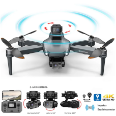 Квадрокоптер LYZRC L600 PRO MAX с камерой 4K, GPS, 3-осевой стабилизацией, FPV Wi-Fi, до 30 мин полета, дрон для видеосъемки