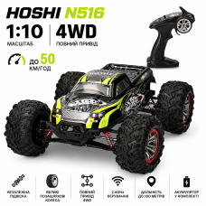 Радіокерована машинка HOSHI N516 1:10 4WD до 50 км/год, великий позашляховик RC, повний привід, амортизатори, акумулятор