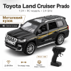 Радіокерована машинка Toyota Land Cruiser Prado 1:24, металева RC модель на пульті, позашляховик зі світлом і звуком, акумулятор