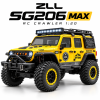Радіокерована машинка ZLL SG206 MAX 1:20 4WD Brushless — RC краулер 4x4 для бездоріжжя, мотор 0810, ESC 20A, пропорційне керування, металева рама, кардан, LED
