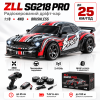 Радіокерований дрифт-кар ZLL SG218 PRO 1:16 4WD до 25 км/год — RC автомобіль 4x4 на пульті, LED, змінні колеса