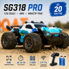 Машинка на радиоуправлении SG318 PRO 1:20, монстр трак 2WD, 2 аккумулятора, машинка на пульте, RC авто для бездорожья