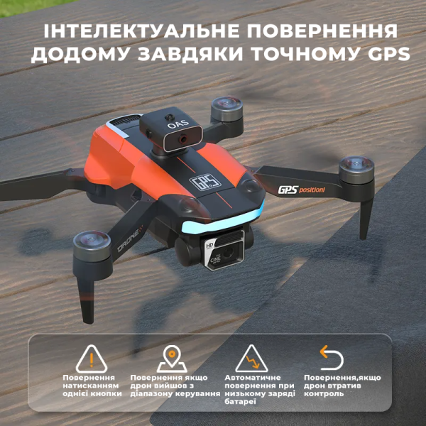 Квадрокоптер  JJRC X26 с камерой, GPS Wifi FPV 6K EIS HD БК моторы с датчиком препятствий