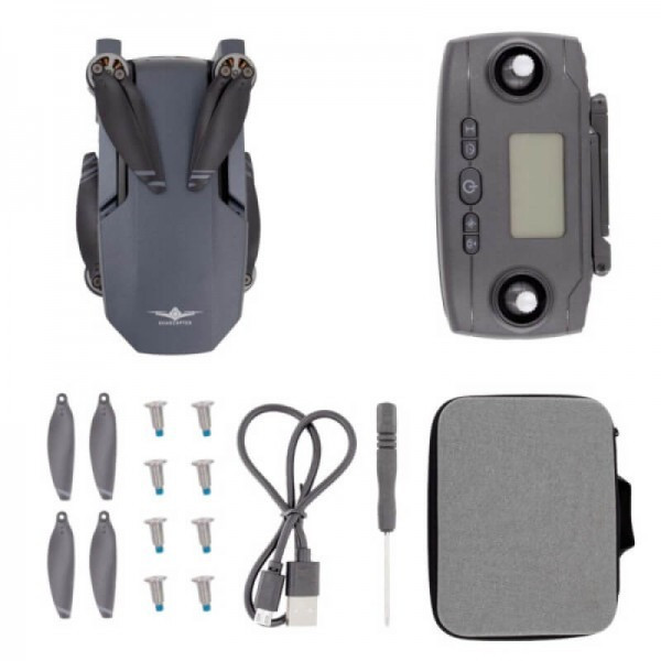Квадрокоптер Kfplan KF105 дрон з 4K та HD камерами, FPV, GPS, БК мотори, запобігання перешкодам, до 500м