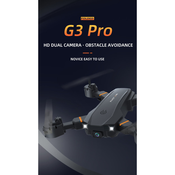 Квадрокоптер PIHOT G3 PRO 2 дрон Wifi, 4K,с двойной камерой. дальность полета до 150м.время полета до 15 мин.