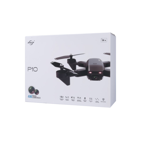 Квадрокоптер PIHOT P10 дві камери 4K/HD+WIFI. дальність польоту до 150 м. до 30 хв. (2 акумулятори)