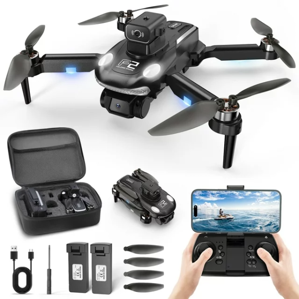Квадрокоптер с камерой KF613 – дрон с 4K HD, GPS, БК двиг. до 300 м. 18 хв. + кейс