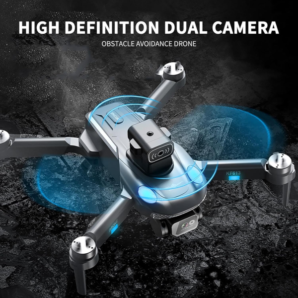 Квадрокоптер с камерой KF613 – дрон с 4K HD, GPS, БК двиг. до 300 м. 18 хв. + кейс