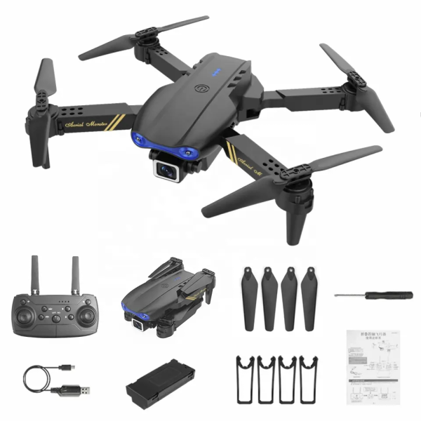 Квадрокоптер з камерою E99 Pro Міні дрон з 4K HD WiFi FPV до 30 хв. польоту (+2 акумулятори )