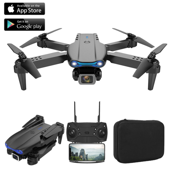 Квадрокоптер з камерою E99 Pro Міні дрон з 4K HD WiFi FPV до 30 хв. польоту (+2 акумулятори )
