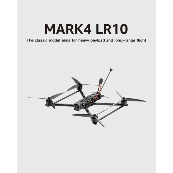 FPV-дрон ФПВ дрон 10-дюймовий GEPRC MARK4 LR10 5.8G 2.5W до 3 кг