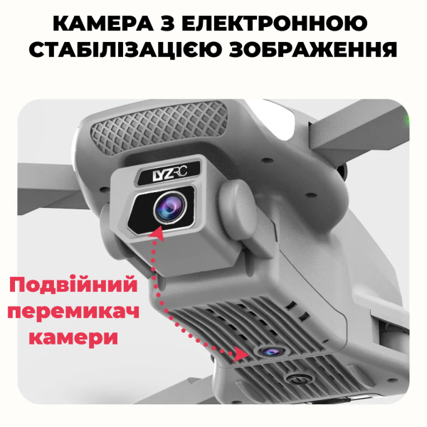Квадрокоптер LYZRC L500 PRO – дрон з камерою Ultra HD 4K, FPV, БК двигуни + 1,2 км, 25 хв. + КЕЙС