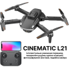 Квадрокоптер K105 Max дрон з камерою, 4K HD FPV, обхід перешкод, до 30 хв.  + кейс (2 акумулятори)