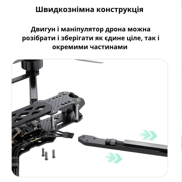 Дрони ФПВ FPV квадрокоптер 10-дюймовий MARK4 LR10 5.8G 2.5W вантажопідйомність до 3 кг (Аналог)