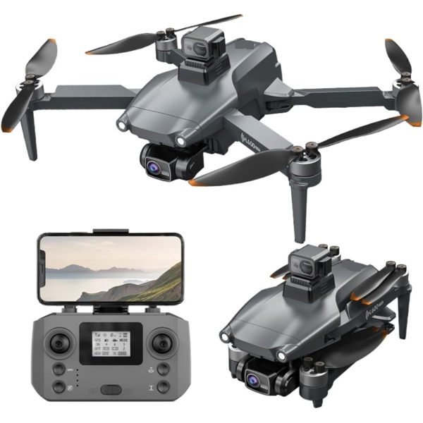 Квадрокоптер LYZRC L600 PRO MAX з камерою 4K, GPS, 3-осьова стабілізація, 2 акумулятори, до 60 хв польоту, FPV Wi-Fi дрон