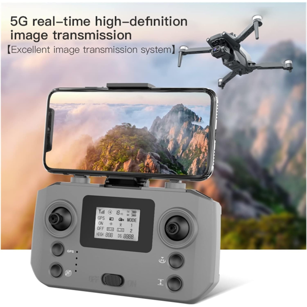 Квадрокоптер LYZRC L600 PRO MAX з камерою 4K, GPS, 3-осьова стабілізація, 2 акумулятори, до 60 хв польоту, FPV Wi-Fi дрон