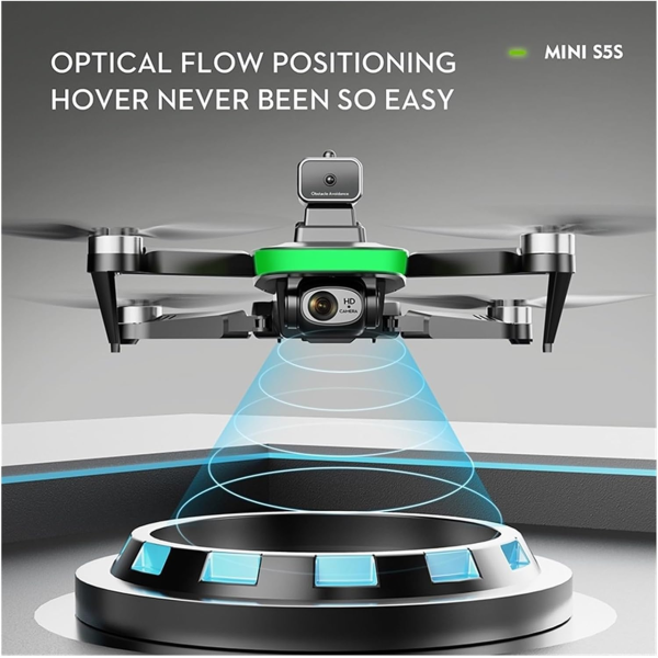 Квадрокоптер S5S mini Drone міні дрону з 4K HD камера. ESC, FPV, до 150 м, до 15 хв. 1 акумулятор