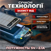 Повербанк PowerBank Power Bank 50000 mAh із сонячною батареєю зовнішній акумулятор павербанк з ліхтариком для заряджання телефону з кабелями