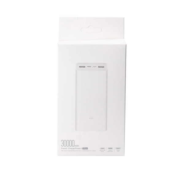 Портативна батарея Xiaomi Mi Power Bank 3 30000 мАh 18 Вт QC 3.0 PB3018ZM | USB-C USB-A Mic USB