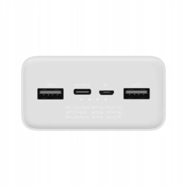 Портативна батарея Xiaomi Mi Power Bank 3 30000 мАh 18 Вт QC 3.0 PB3018ZM | USB-C USB-A Mic USB