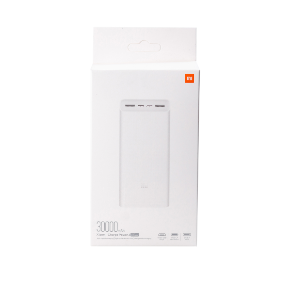 Power Bank Xiaomi 30000 mah Повербанк Туре-С / Micro USB / USB-C / USB-A мощный повербанк + кабель в подарок