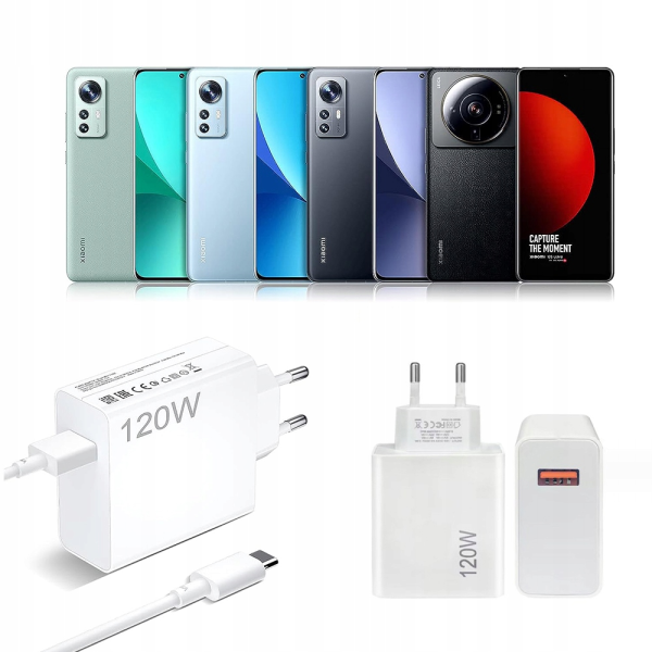 Зарядное устройство Xiaomi 120W Mi Turbo Charge USB Type-C ORIGINAL  Зарядный блок + кабель