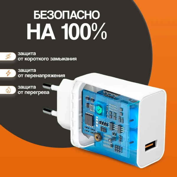 Зарядное устройство для телефона с кабелем 67W Xiaomi / Зарядный блок Type C с кабелем / Блок питания