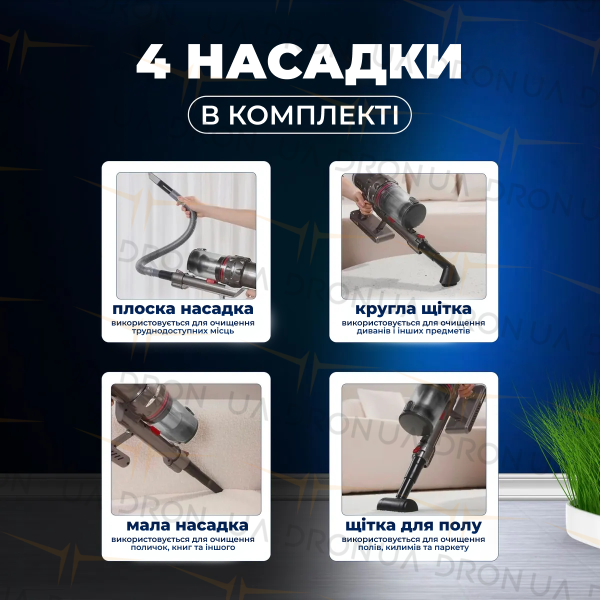 Портативний вертикальний пилосос без мішка 2000 Вт SOKANY SK-3378 Пилосос колбовий ручний