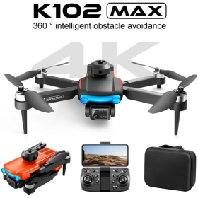 Квадрокоптер з камерою K102 Max Mini Drone – 4K, FPV БК мотори 200 м. до 30 хв. (2 акумулятори + батарейки)