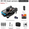 Квадрокоптер з камерою K102 Max Mini Drone – 4K, FPV БК мотори 200 м. до 30 хв. (2 акумулятори + батарейки)