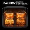 Аэрогриль SOKANY SK-10005 Аэрофритюрница с двумя отделениями  2400 Вт 10 л сенсорная аэропечь фритюр без масла