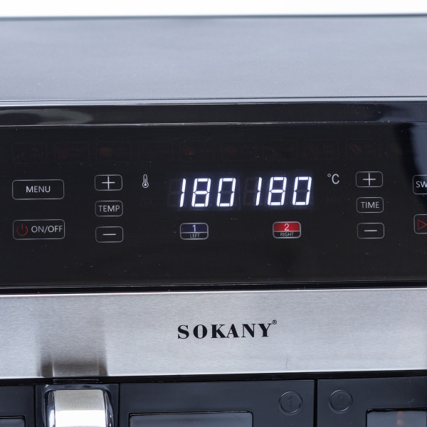 Аэрогриль Sokany SK-10034 мультипечь 4 в1 2800 Вт 11 л. аэропечь паровая многофункциональная